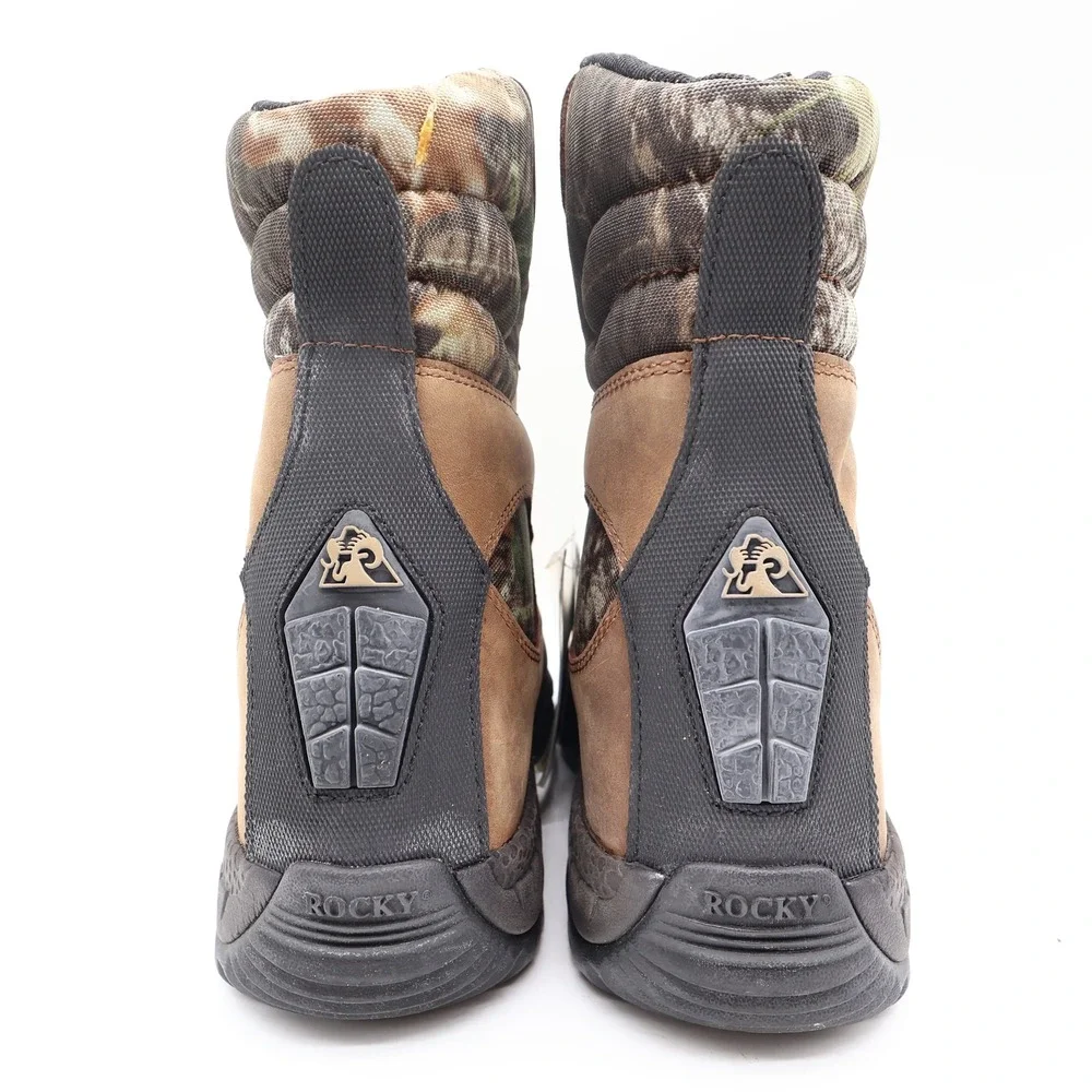 Rocky Y2K Lynx 400 SIQ Hunting Boots Mens 9W Brown Camo Leather New With Box